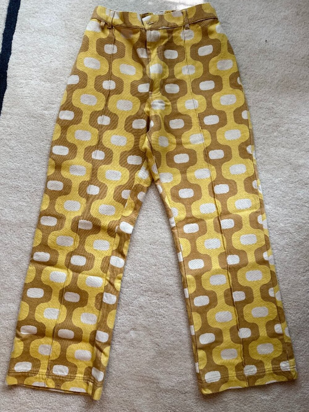 Big Bud Press Yellow Retro Western Pants - MEDIUM